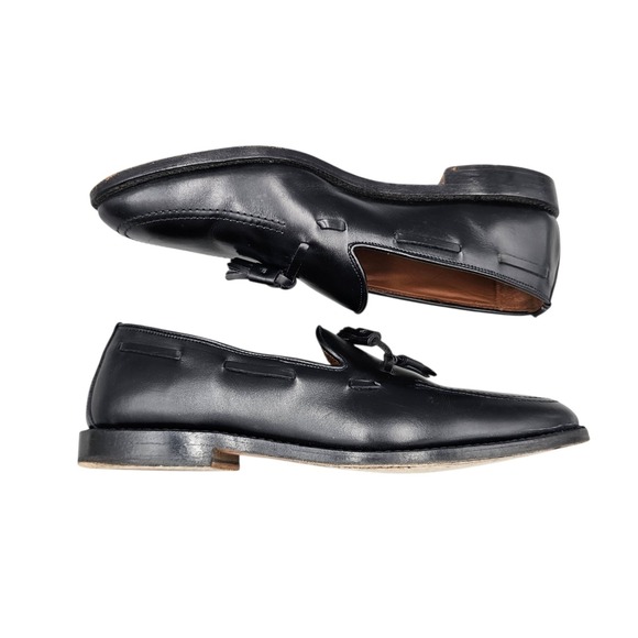 Allen Edmonds Mens Size 11 D Grayson Black Leather Tassel Loafers Leather Heels main image 5